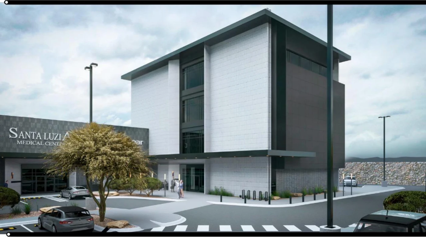 Volumen principal del edificio — anteproyecto (render de referencia)